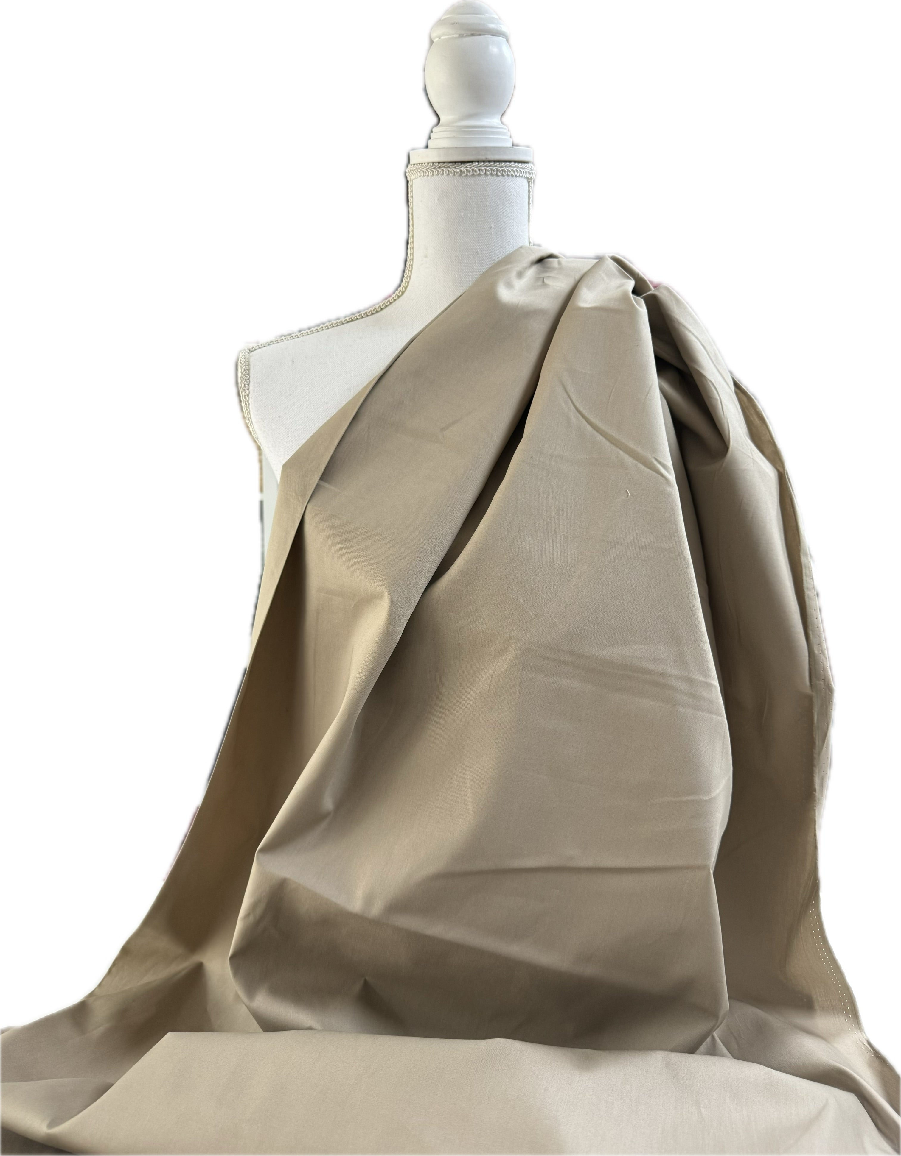 Baumwolle Popeline Uni | Beige| 100%Baumwolle | Öko Tex 100