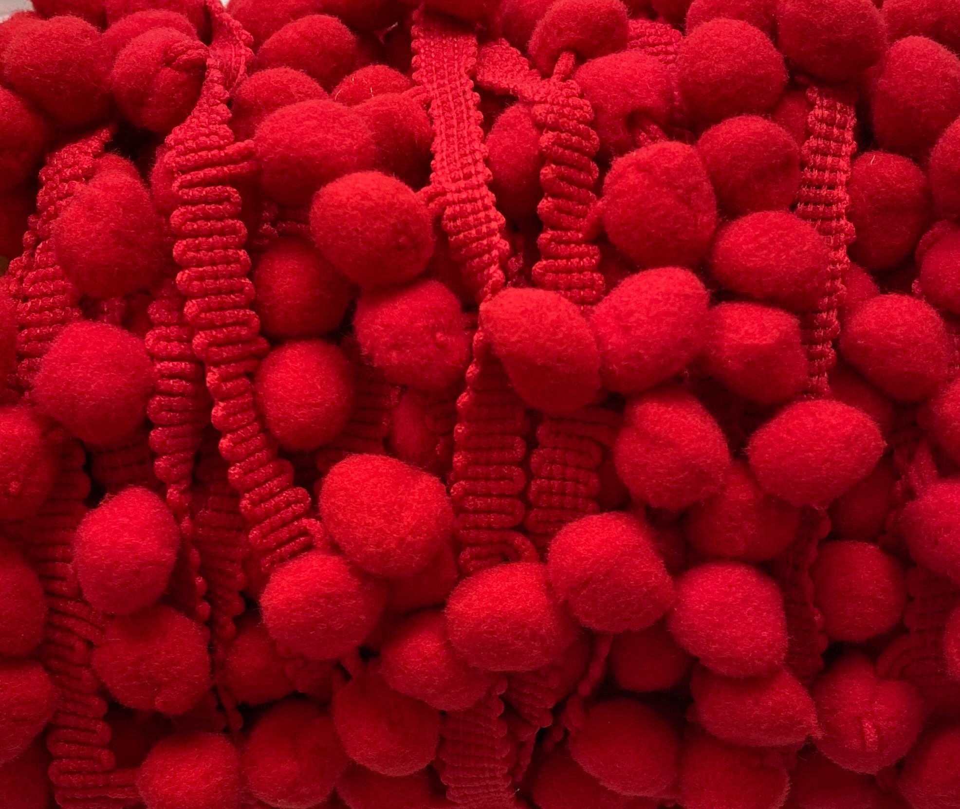 Pom Pom Band 15mm | PomPom | Bommel Borte | Rot