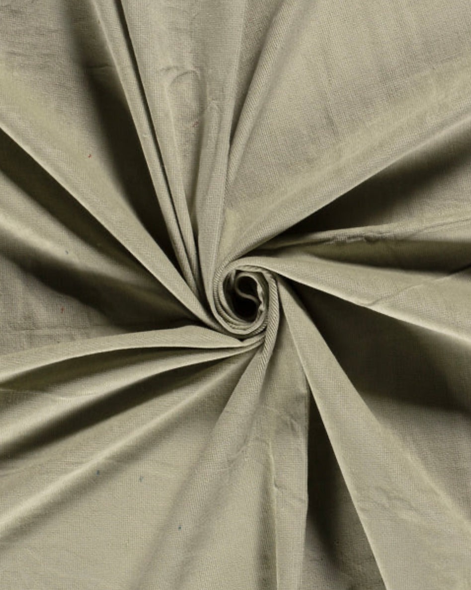 NADELCORD STRETCH 16W STOFF UNI Olive Grün