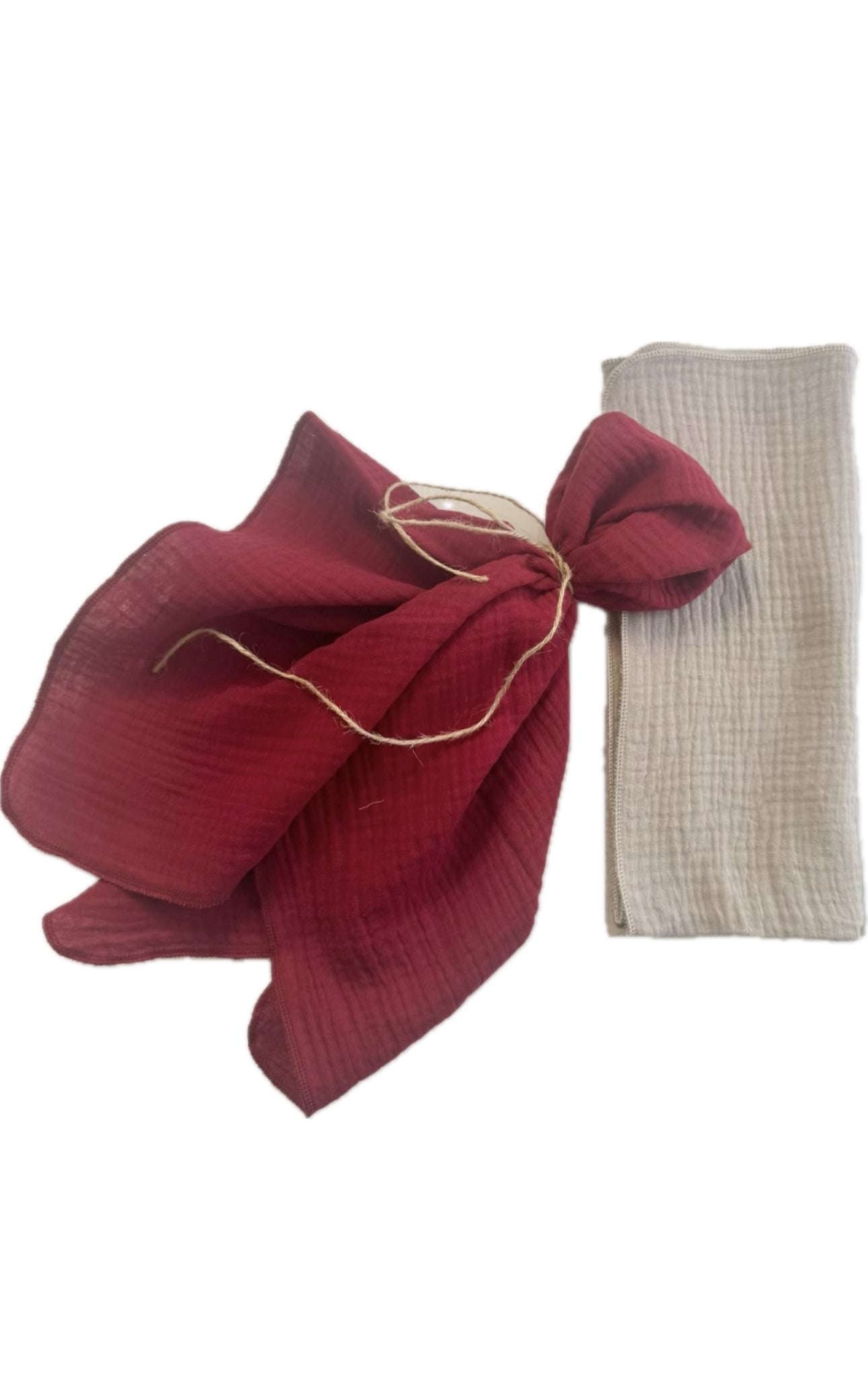 Musselin Serviette 43x43cm/3 Lagig