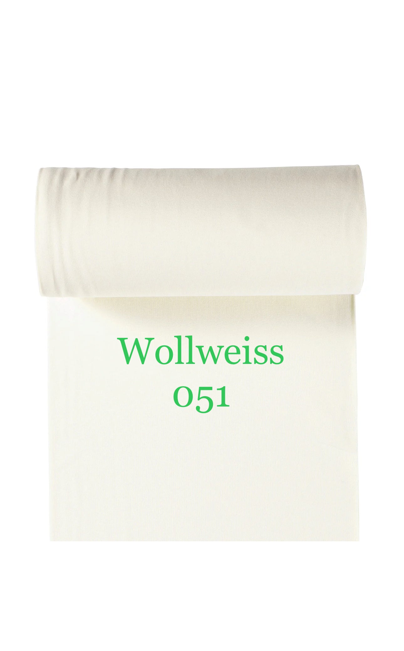 Bündchen 265gr/m2 Wollweiss