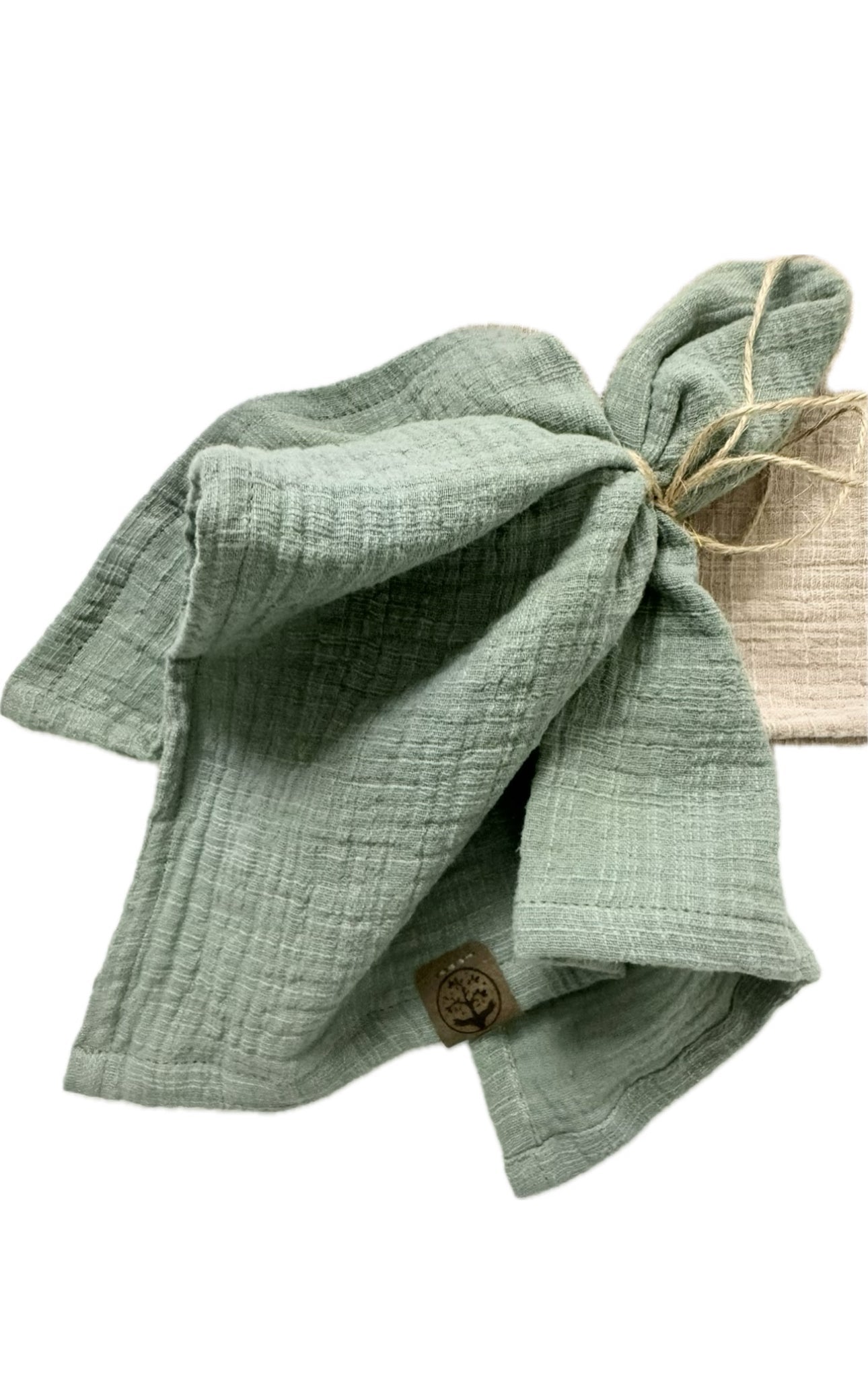 Stoffserviette Slub Musselin | 40x40cm | Umweltfreundlich | 100%Baumwolle