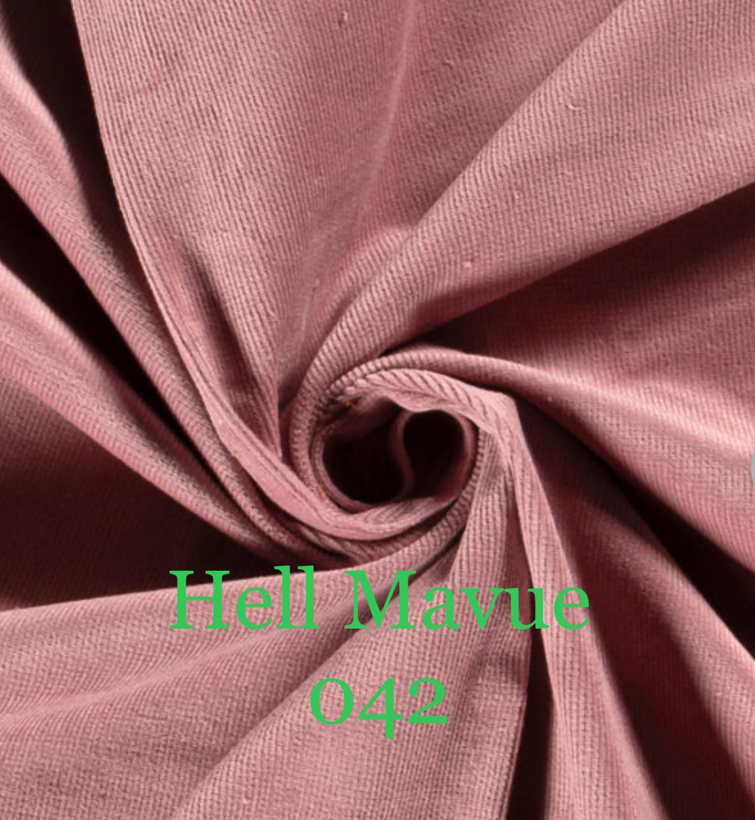 NADELCORD STRETCH 16W STOFF UNI HELL MAUVE