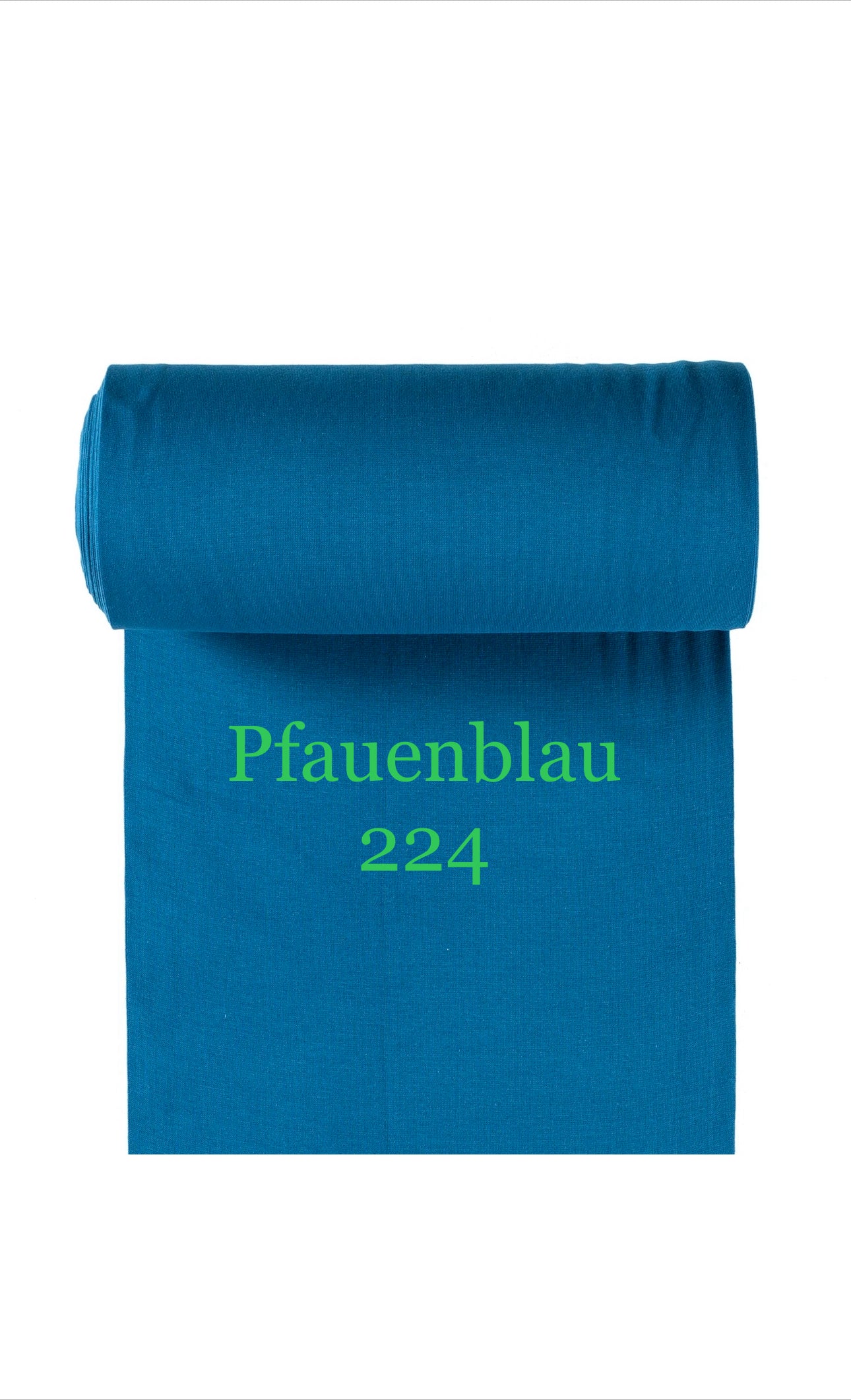 Bündchen 265gr/m2 Pfauenblau