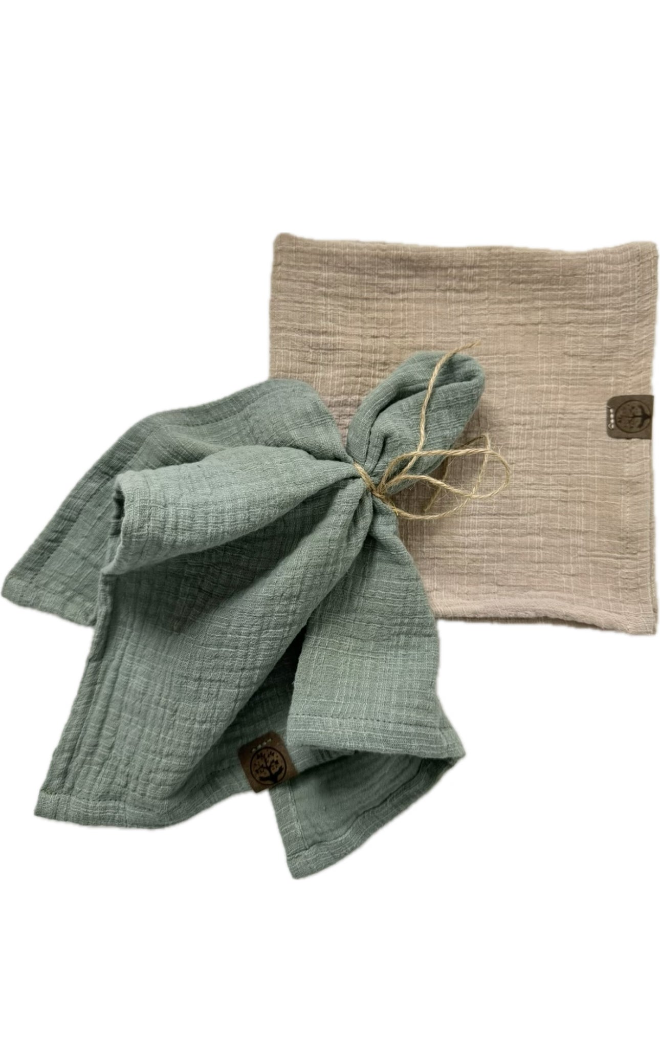 Stoffserviette Slub Musselin | 40x40cm | Umweltfreundlich | 100%Baumwolle