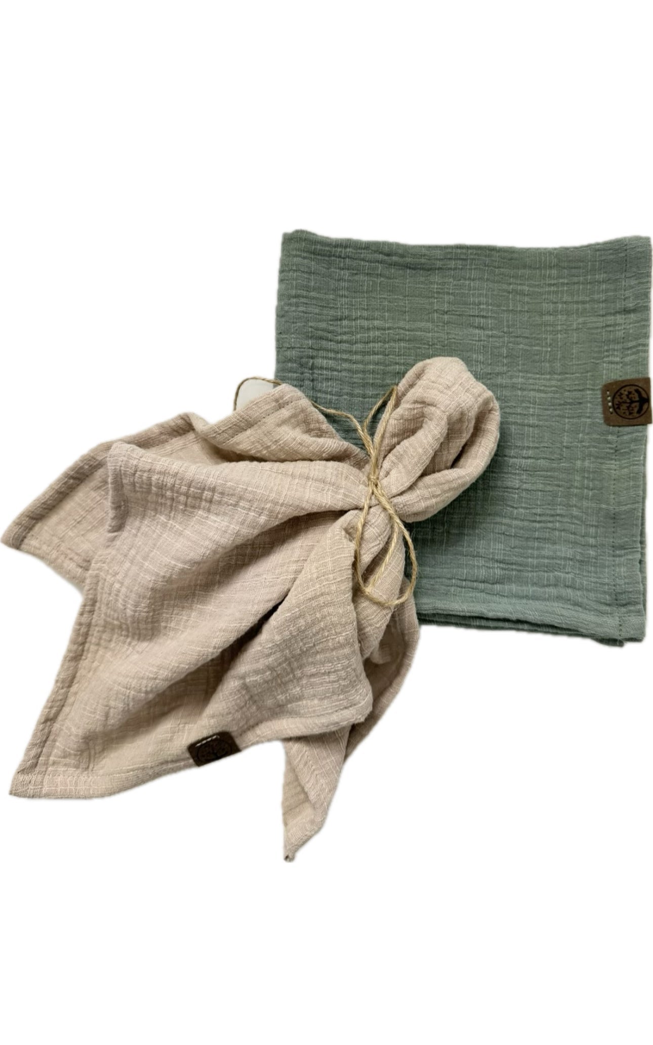 Stoffserviette Slub Musselin | 40x40cm | Umweltfreundlich | 100%Baumwolle