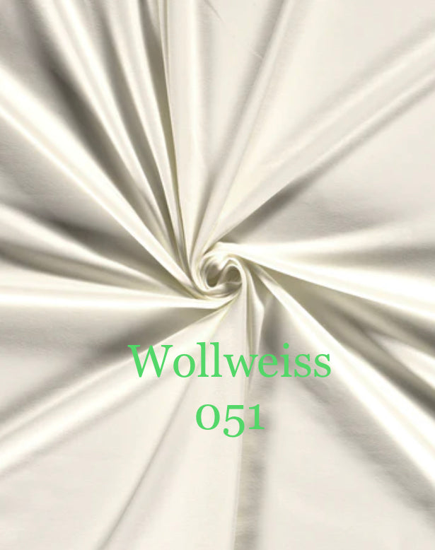 Baumwolljersey Uni Meterware  240gr/m2 Wollweiss