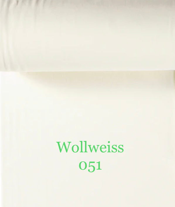 Bündchen 265gr/m2 Wollweiss