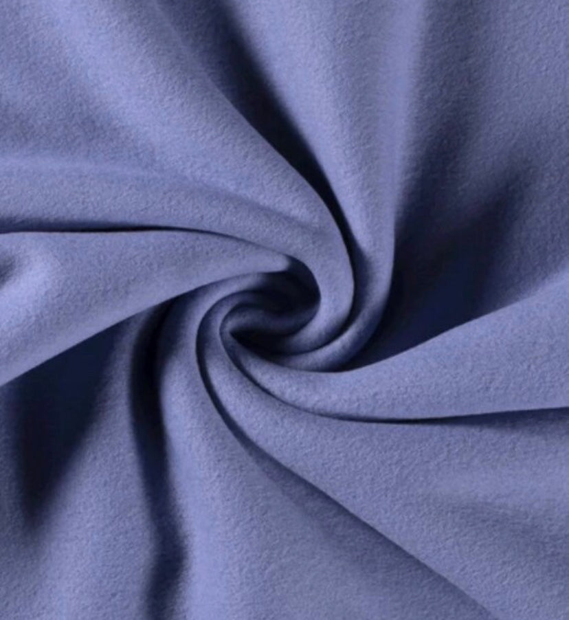 Baumwolle Fleece Blau