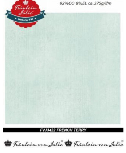 French Terry Stoff Jeans Optik|Fräulein von Julie|Meterware|Öko Tex 100